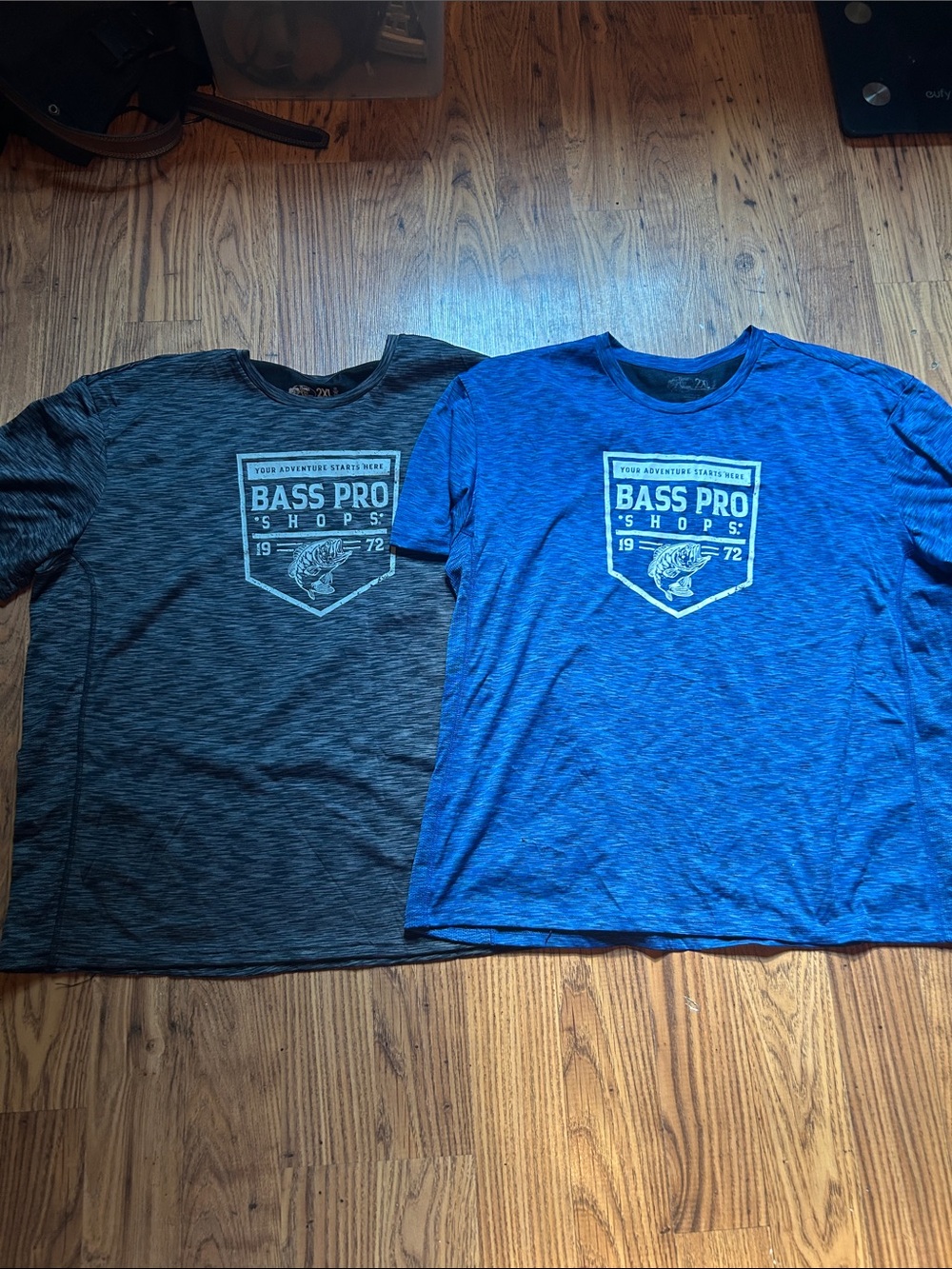 Bass Pro Shops Men's Short-Sleeve Logo Tees - Blue & Charcoal